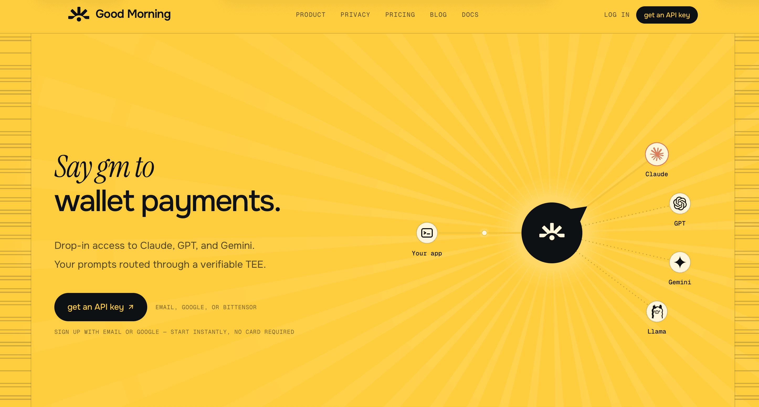 SayGm homepage