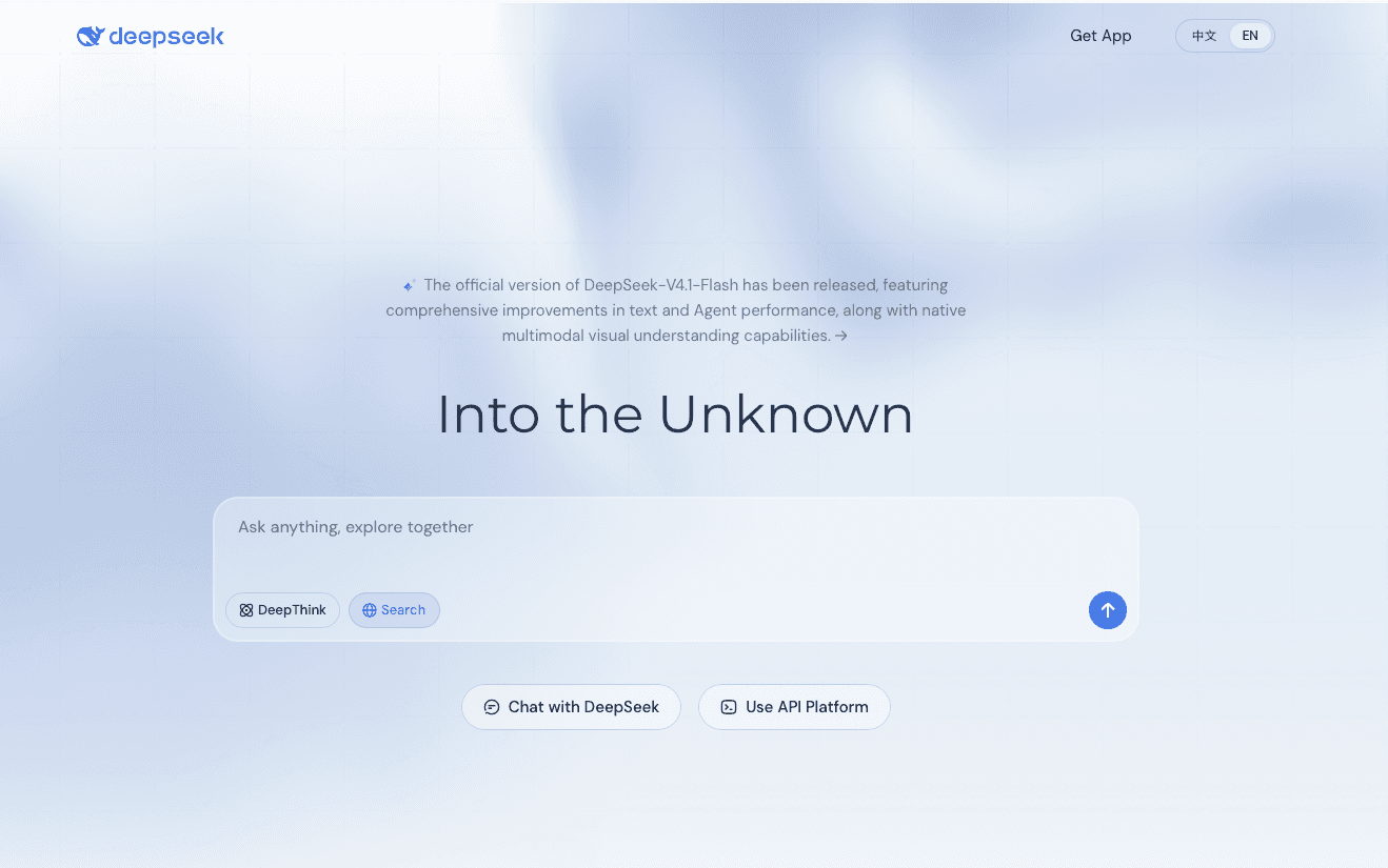 DeepSeek Home Page