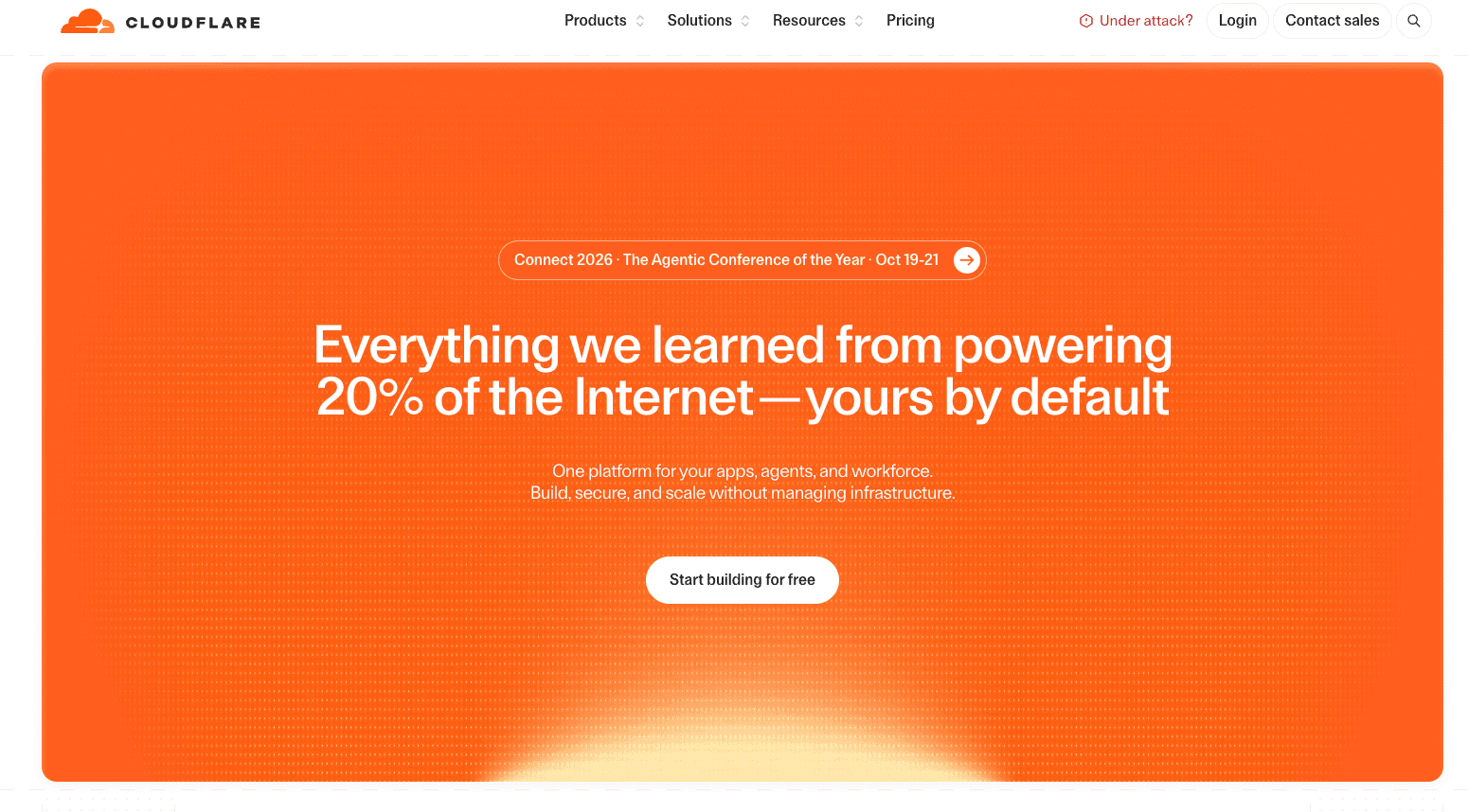 Cloudflare Home Page