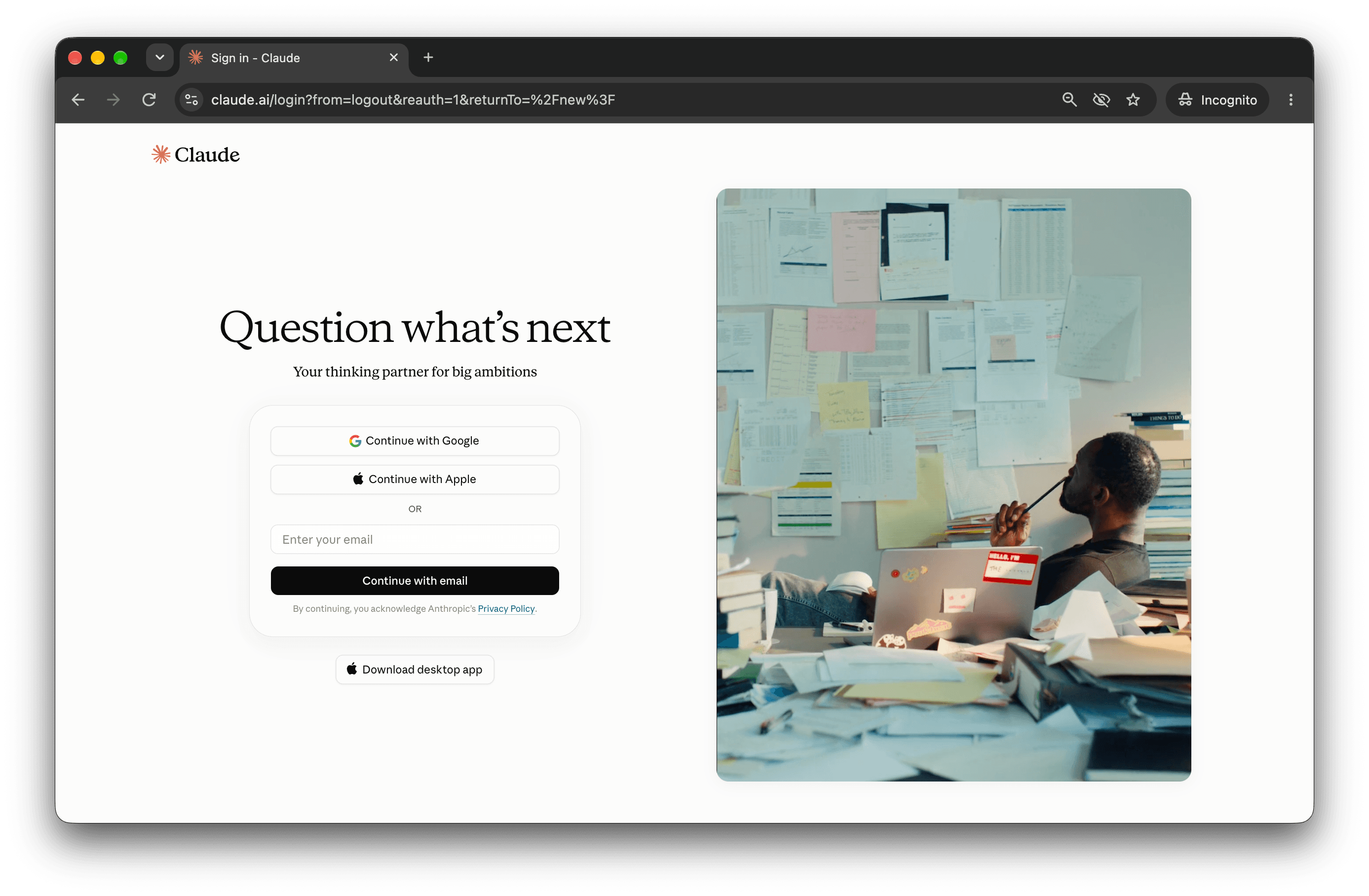 claude homepage