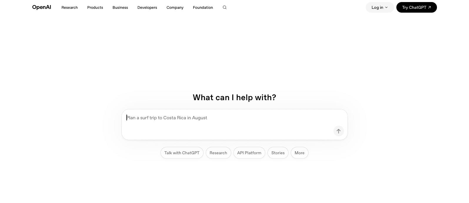 OpenAI Home Page