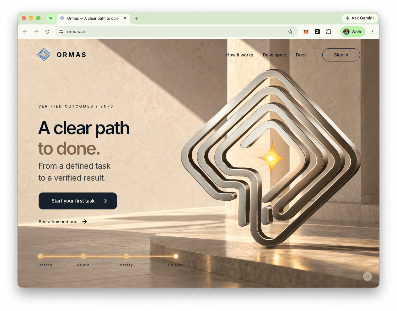 Ormas homepage