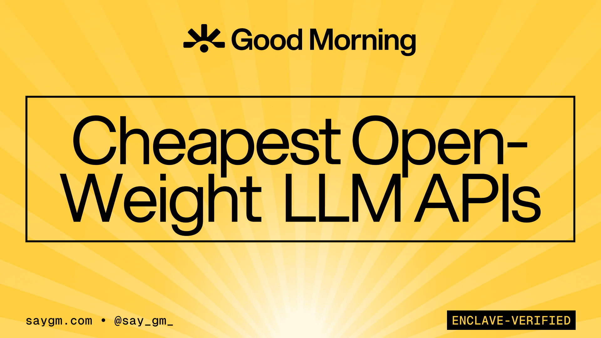 Cheapest Open-Weight LLM APIs