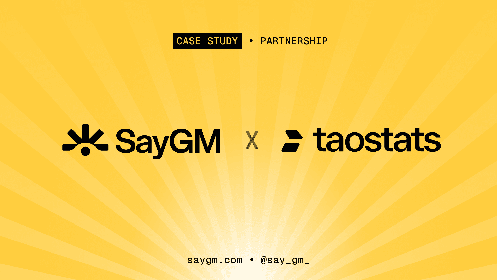 Header card for the case study on doug, the taostats AI agent, and the AI agent infrastructure it runs on with SayGM
